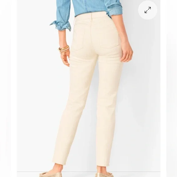 Talbots Simply Flattering 5 Pocket Jeans in Natural - Picture 2 of 6